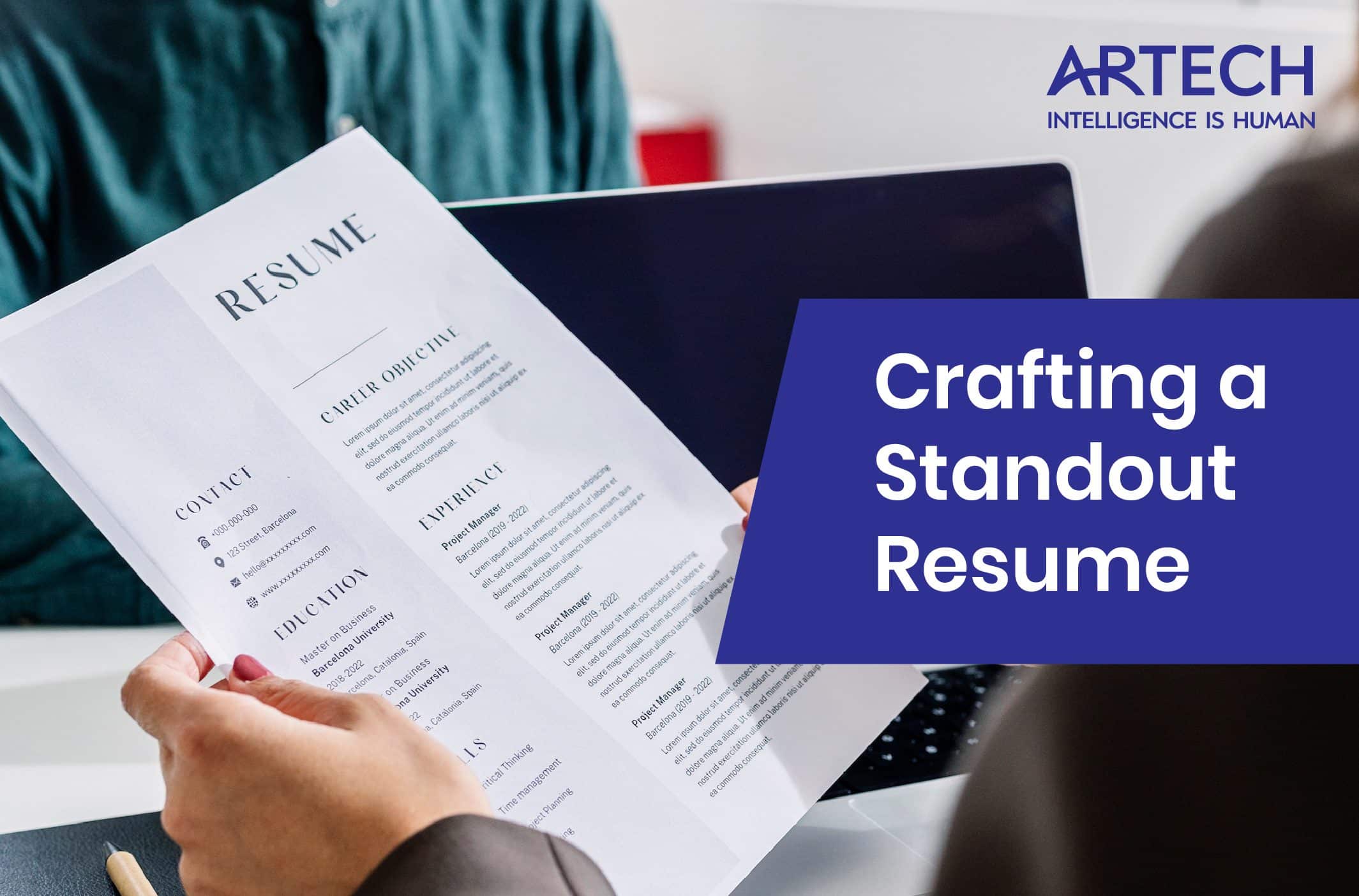 Crafting a Standout Resume Blog Banner