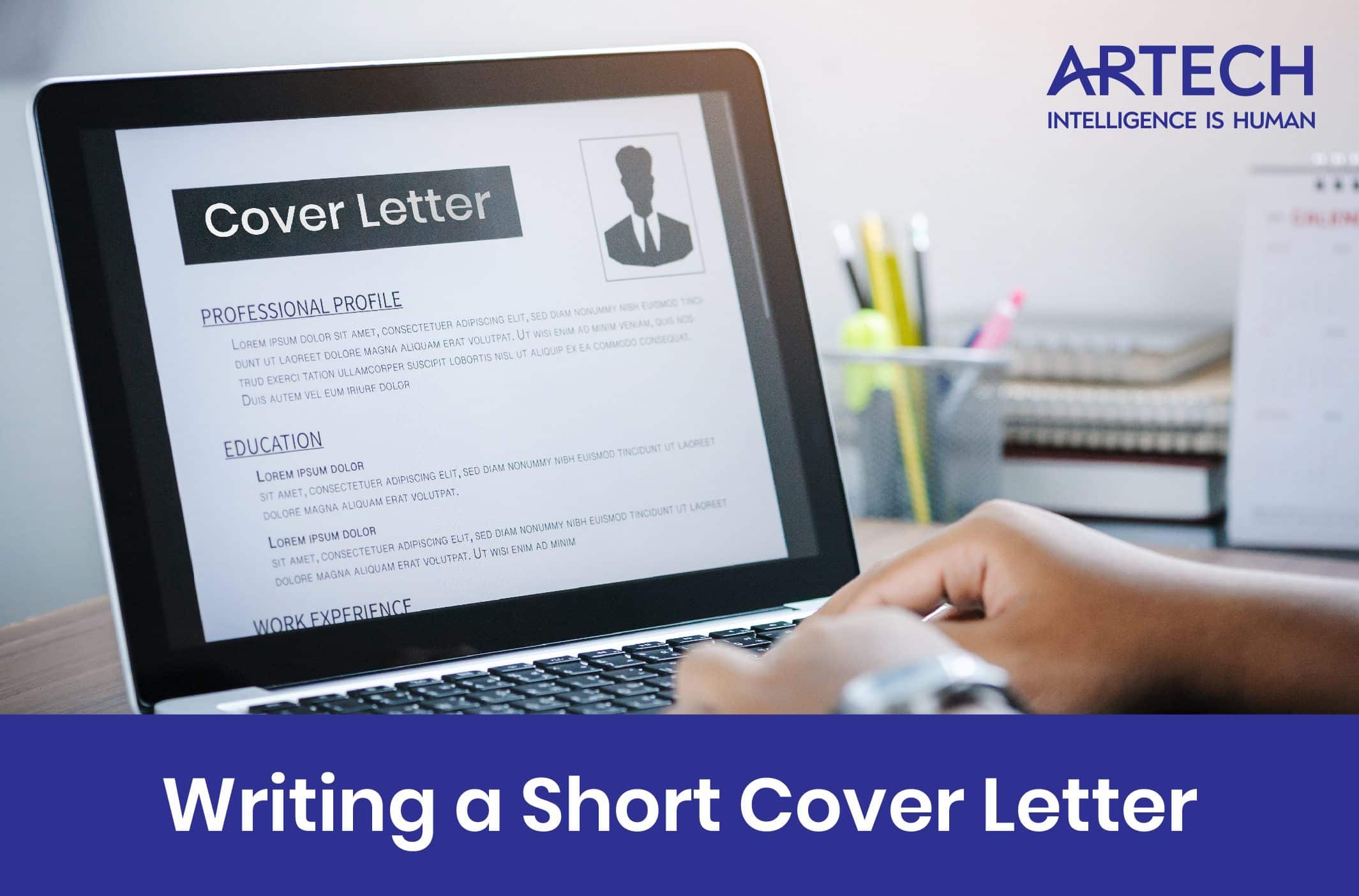 Writing a Short Cover Letter Blog Banner