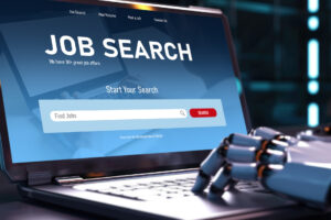 Online job search on brisk website for worker to search for job opportunities